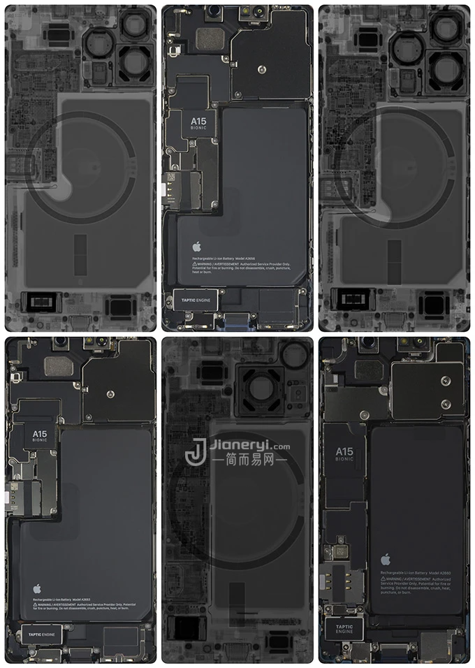 图片[2]丨iPhone 13系列 透明外壳拆机透视壁纸下载丨简而易网